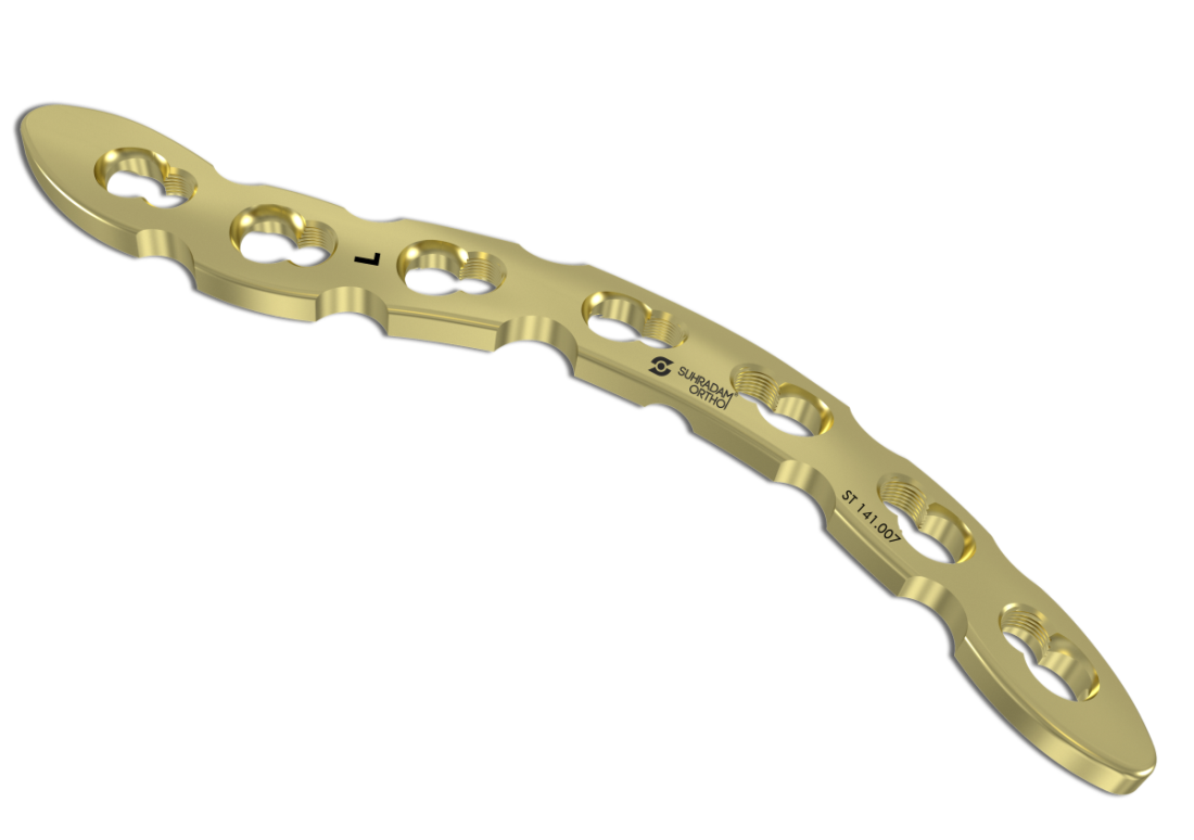 3.5 mm LCP Superior Anterior Clavicle “S” Plate product image