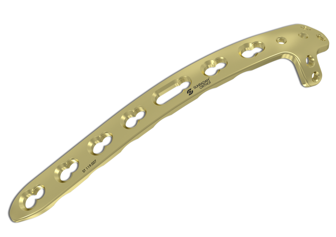 2.7/3.5 mm LCP Posterior Distal Humerus Plate with Support product image