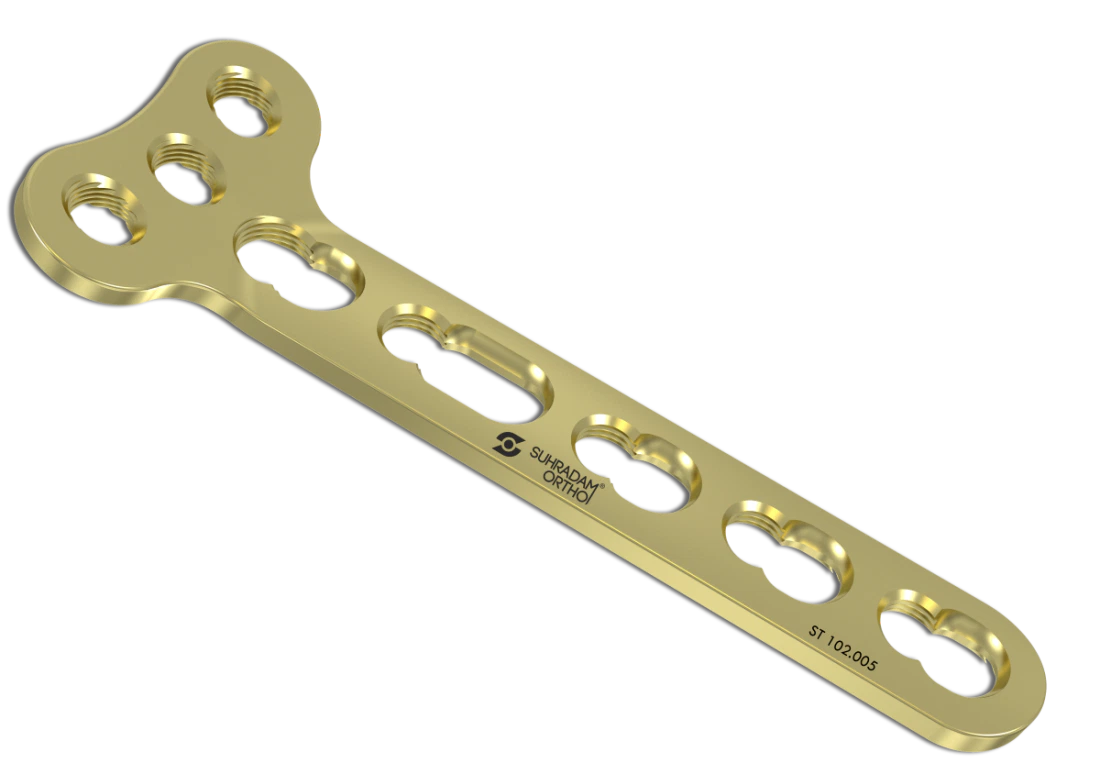 3.5 mm LCP T Plate, Right Angle, 3 & 4-Hole Head product image